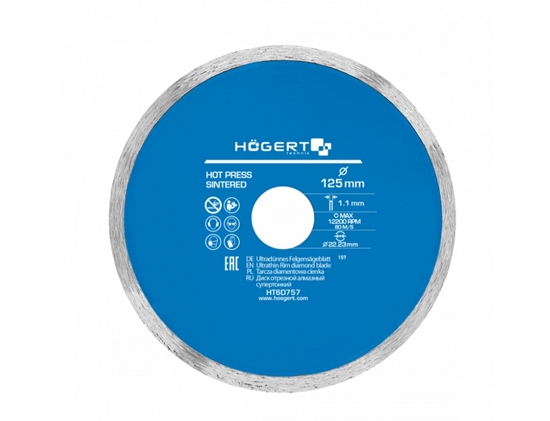 Picture of Dimanta griešanas disks Hogert HT6D757; 125 mm