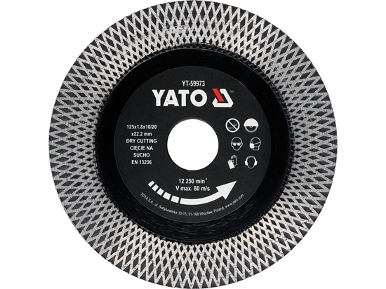 Picture of Dimanta griešanas disks Yato YT-59973; 125 mm