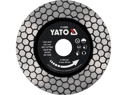 Attēls no Dimanta griešanas disks Yato YT-59980; 125 mm