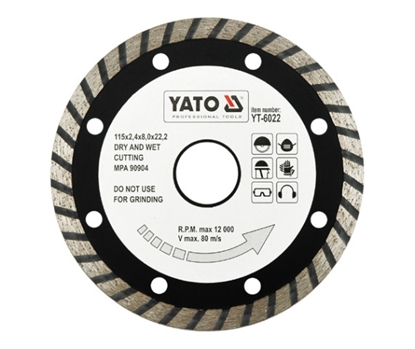 Attēls no Dimanta griešanas disks Yato YT-6022; 115x22,2 mm