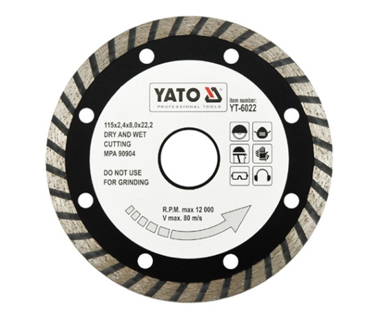 Picture of Dimanta griešanas disks Yato YT-6022; 115x22,2 mm