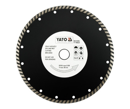 Attēls no Dimanta griešanas disks Yato YT-6025; 230x22,2 mm