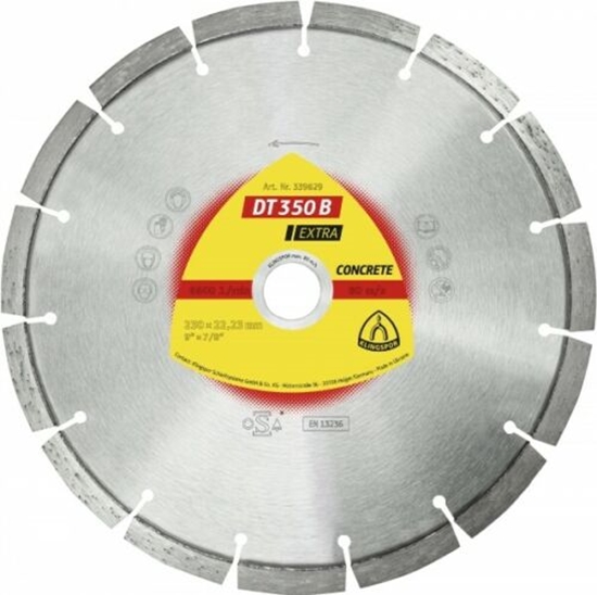 Picture of Dimanta griešanas disks Klingspor DT 350 B Extra; 230x22,23 mm