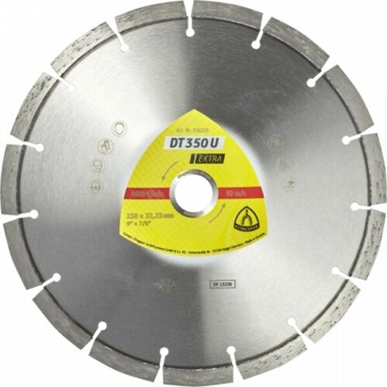 Picture of Dimanta griešanas disks Klingspor DT 350 U Extra; 115x22,23 mm
