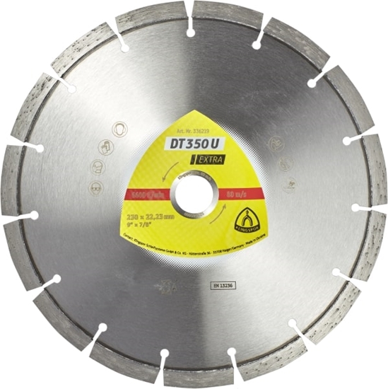 Picture of Dimanta griešanas disks Klingspor DT 350 U Extra; 125x2,4x22,23 mm
