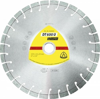 Attēls no Dimanta griešanas disks Klingspor DT 600 U Supra; 115x22,23 mm