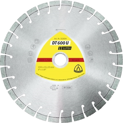 Attēls no Dimanta griešanas disks Klingspor DT 600 U Supra; 140x2,4x22,23 mm