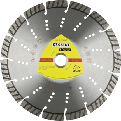 Attēls no Dimanta griešanas disks Klingspor DT 612 UT Supra; 230x2,6x22,23 mm