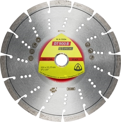 Attēls no Dimanta griešanas disks Klingspor DT 900 B Special; 230x2,6x22,23 mm
