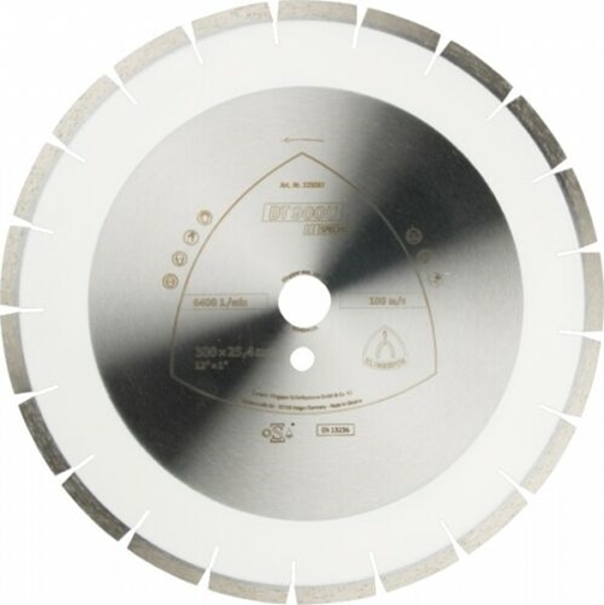 Picture of Dimanta griešanas disks Klingspor DT 900 U Special; 400x25,4 mm; Z28