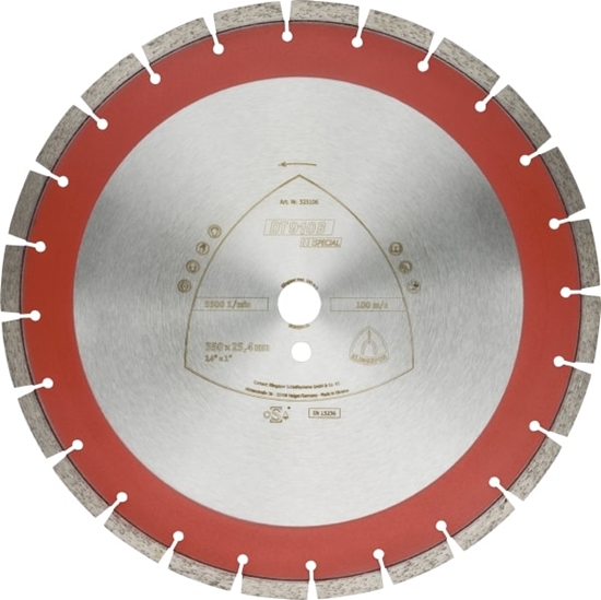 Picture of Dimanta griešanas disks Klingspor DT 910 B Special; 500x3,7x25,4 mm