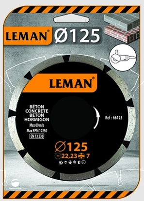 Picture of Dimanta griešanas disks LEMAN F66125; 125x22,23x2 mm