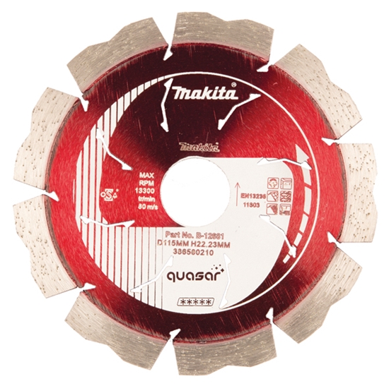 Изображение Dimanta griešanas disks Makita Quasar; 115 mm