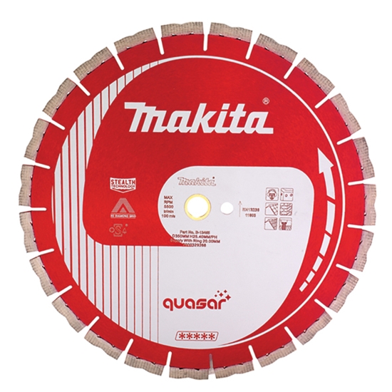 Изображение Dimanta griešanas disks Makita Quasar; 230 mm