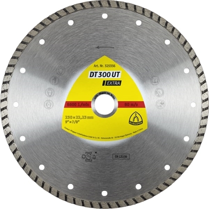 Attēls no Dimanta griešanas disks mitrai griešanai Klingspor DT 300 UT Extra; 115x1,9x22,23 mm