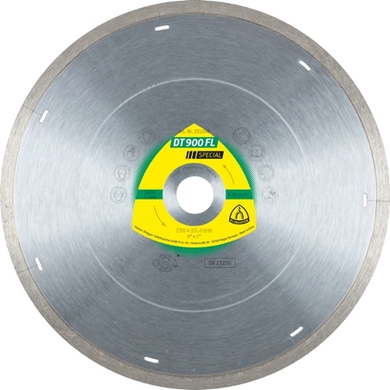 Picture of Dimanta griešanas disks mitrai griešanai Klingspor DT 900 FL Special; 300x2,2x30,0 mm