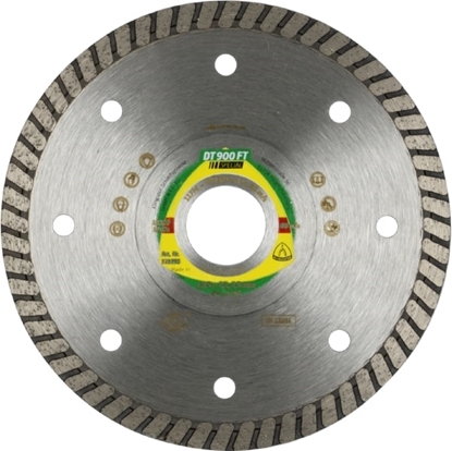 Attēls no Dimanta griešanas disks mitrai griešanai Klingspor DT 900 FT Special; 125x1,4x22,23 mm