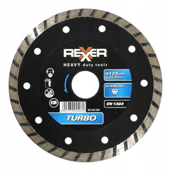 Picture of Dimanta griešanas disks Rexxer RG-09-240; 125 mm