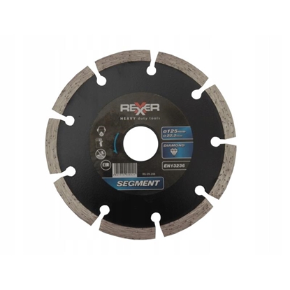 Изображение Dimanta griešanas disks Rexxer RG-09-248; 125x22,2 mm