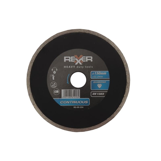 Изображение Dimanta griešanas disks Rexxer RG-09-254; 150x22,2 mm