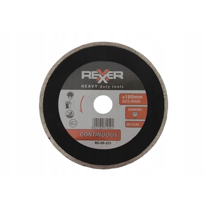 Изображение Dimanta griešanas disks Rexxer RG-09-255; 180x25,4 mm
