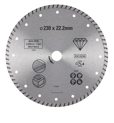 Picture of Dimanta griešanas disks Stanley STA38207-XJ; 230x22,2 mm