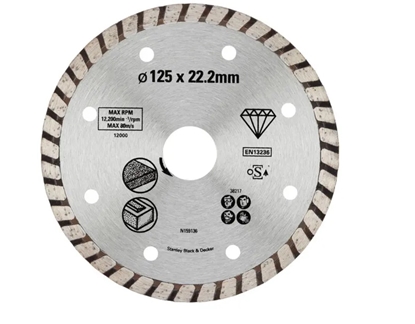 Picture of Dimanta griešanas disks Stanley STA38217-XJ; 125x22,2 mm