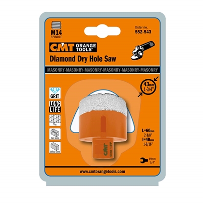 Изображение Dimanta kroņurbis CMT 552-543; D=43 mm