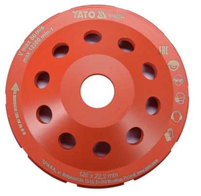 Attēls no Dimanta slīpēšanas disks Yato YT-60322; 125 mm