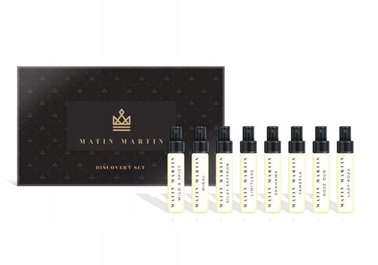 Picture of Discovery Set - Lady Roza Eau de Parfum 2ml + Jameela Eau de Parfum 2ml + Miral Eau de Parfum 2ml + Rouse Oud Eau de Parfum 2ml + Silky Saffron Eau de Parfum 2ml + Shahama Eau de Parfum 2ml + Limitless Eau de Parfum 2ml + Wild & Spicy Eau de Parfum 2ml