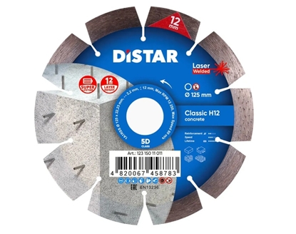Attēls no DISTAR TARCZA DIAMENTOWA CLASSIC H12 125 x 2,2/1,3 x 22,23mm