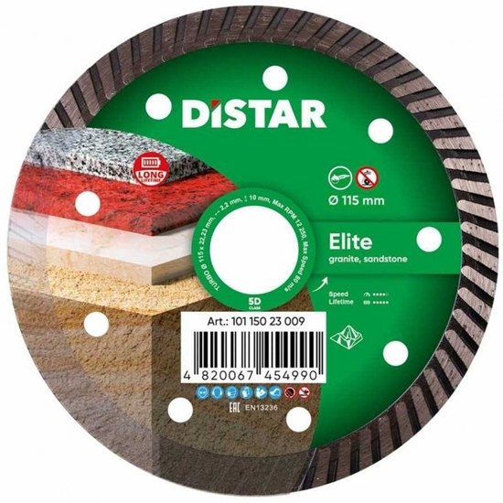 Изображение DISTAR TARCZA DIAMENTOWA ELITE 115 x 2,2 x 22,23mm TURBO
