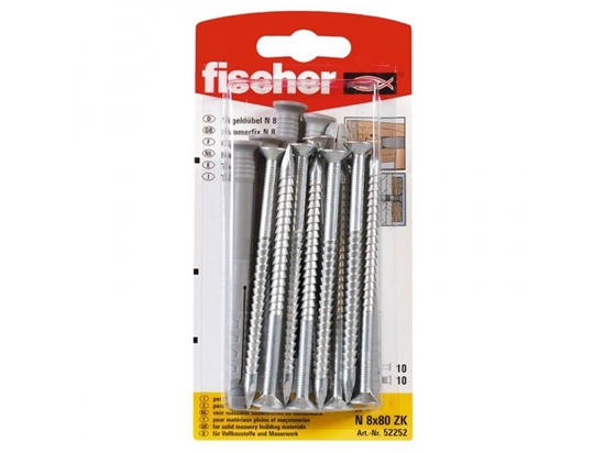Picture of Dībelis ar skrūvi Fischer N; 8x80 mm