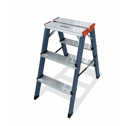 Attēls no Double-sided standing ladder EDMA 260255