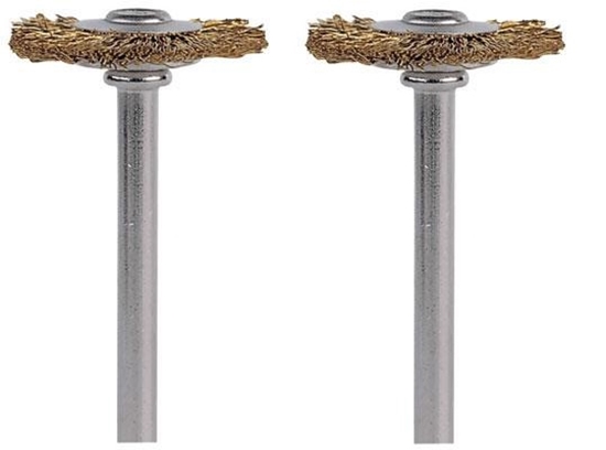 Picture of Dremel 535 Brass brush 19 mm Pack of 2