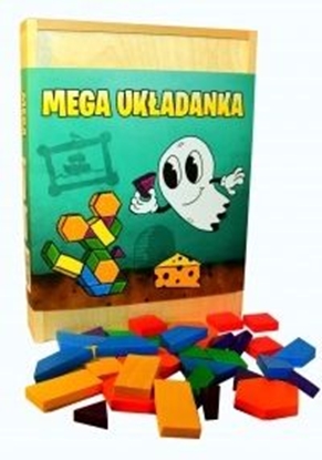 Picture of Drewniana mega ukadanka edukacyjna w skrzynce Buu