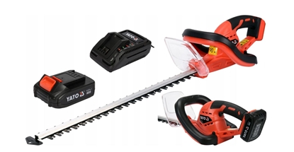 Attēls no Dzīvžoga šķēres Yato YT-82832; 18 V; 1x2,0 Ah; 56 cm garuma; akumulatora