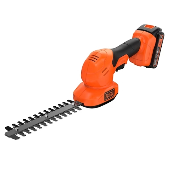 Picture of Dzīvžogu un zāles šķēres Black & Decker BCSS18D1-QW; 18 V; 1x2,0 Ah akum. + lādētājs