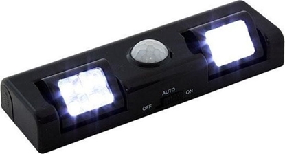 Picture of ECpower ZD26B LAMPKA 8 LED CZUJNIK RUCHU ZMIERZCHU CZARNA uniwersalny