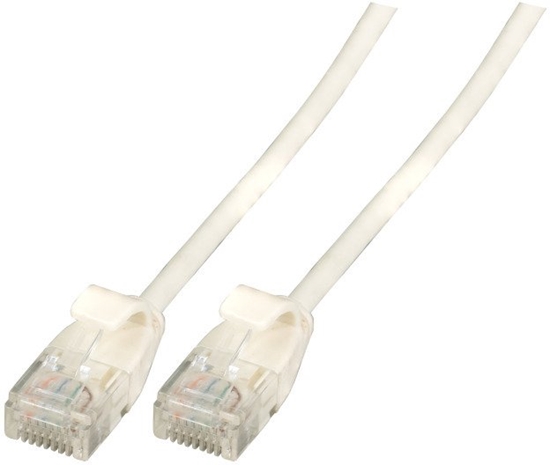 Picture of EFB RJ45 Patch Cable U/UTP, Cat.6A, RohCable TPE 3,6mm ultraflex, 0,5m, white (K8108WS.0,5)