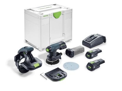 Изображение Ekscentra slīpmašīna Festool ES-ETSC 125 3,0 I-Plus 18 V; 2x3,0 Ah akum.