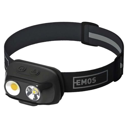 Attēls no Emos COB LED P3542 Rechargeable Headlamp 500lm / 130m / 1200mAh