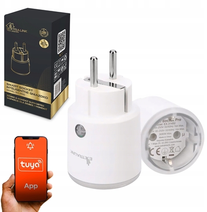 Picture of Extralink Smartlife Smart Socket Sc Pro | Inteligentne Gniazdko | Zigbee, Homekit, Tuya, 3680W