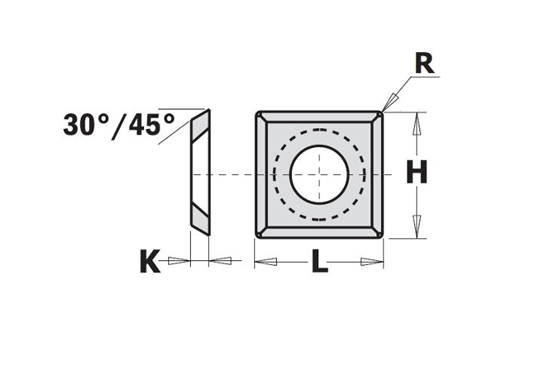 Изображение Ēveles asmeņi CMT 790.120.20; 12x12x1,5 mm; HWM; 1 gab.