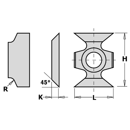 Изображение Ēveles asmeņi CMT 790.162.00; 16xx22x5 mm; R2; HW-HC; 1 gab.