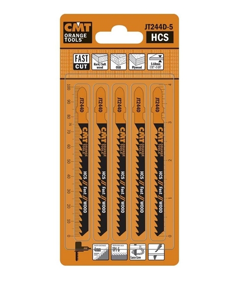 Picture of Figūrzāģa asmeņi CMT JT244D-5; 5 gab.