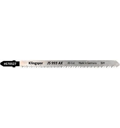 Attēls no Figūrzāģa asmeņi Klingspor 670527; 132 mm; 5 gab.