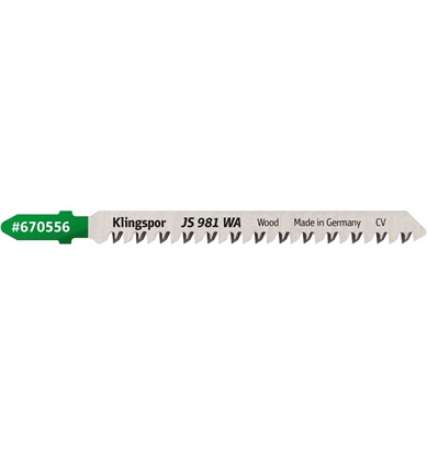 Attēls no Figūrzāģa asmeņi Klingspor 670556; 100 mm; 5 gab.