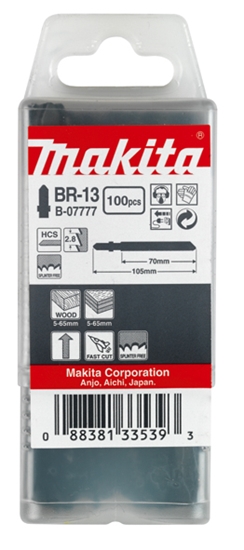 Изображение Figūrzāģa asmeņi Makita BR-13; 100 gab.