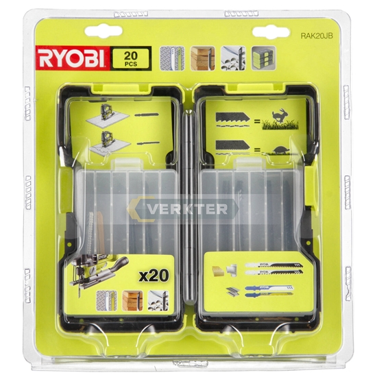 Изображение Figūrzāģa asmeņi Ryobi RAK20JB; 20 gab.